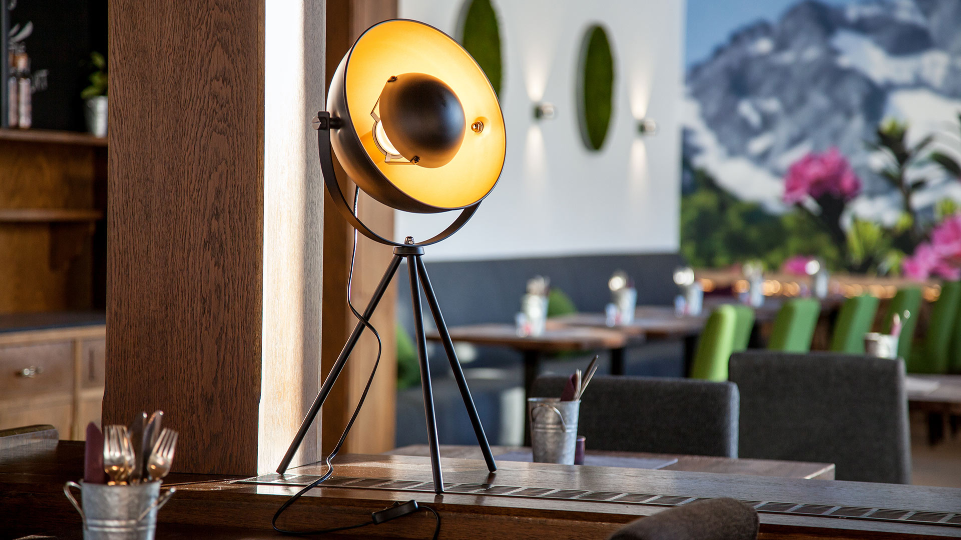 Schöne Einrichtung - Vintage Hotel - Lampe